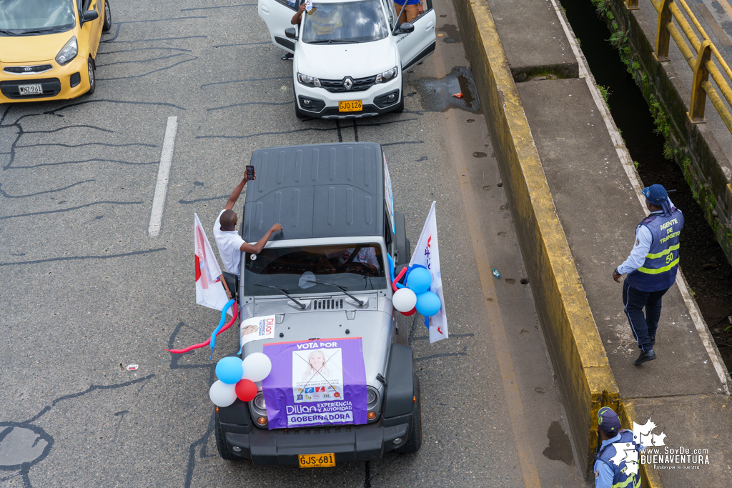 La campaña de Dilian Francisca Toro en Buenaventura realizó caravana del cierre de campaña el domingo 22 de octubre de 2023