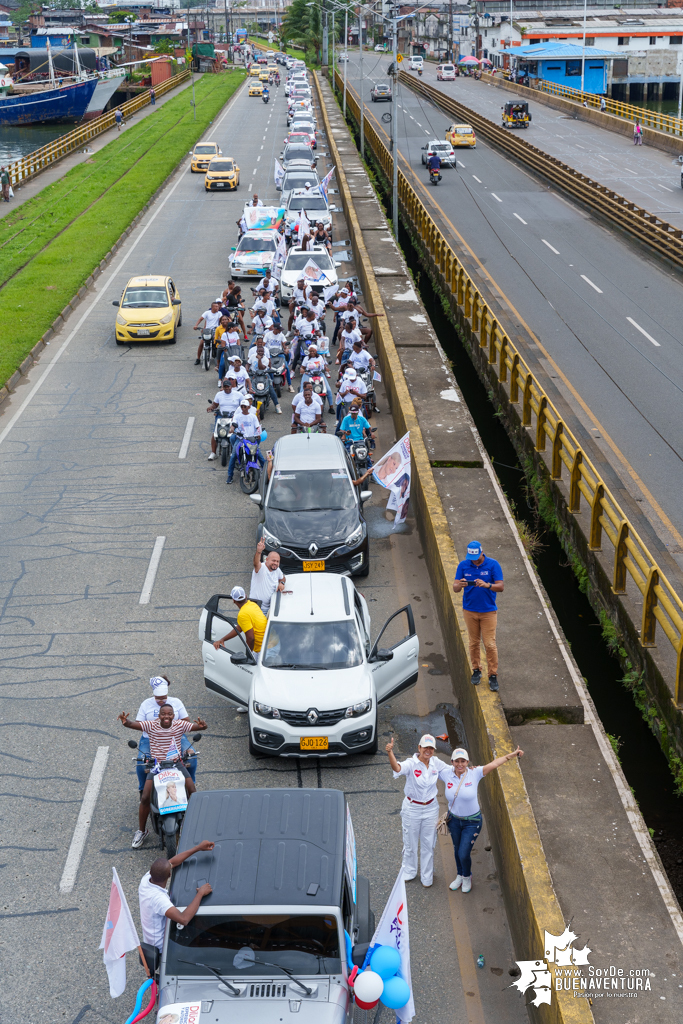 La campaña de Dilian Francisca Toro en Buenaventura realizó caravana del cierre de campaña el domingo 22 de octubre de 2023