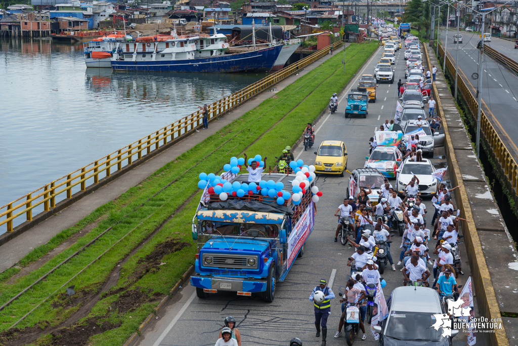 La campaña de Dilian Francisca Toro en Buenaventura realizó caravana del cierre de campaña el domingo 22 de octubre de 2023