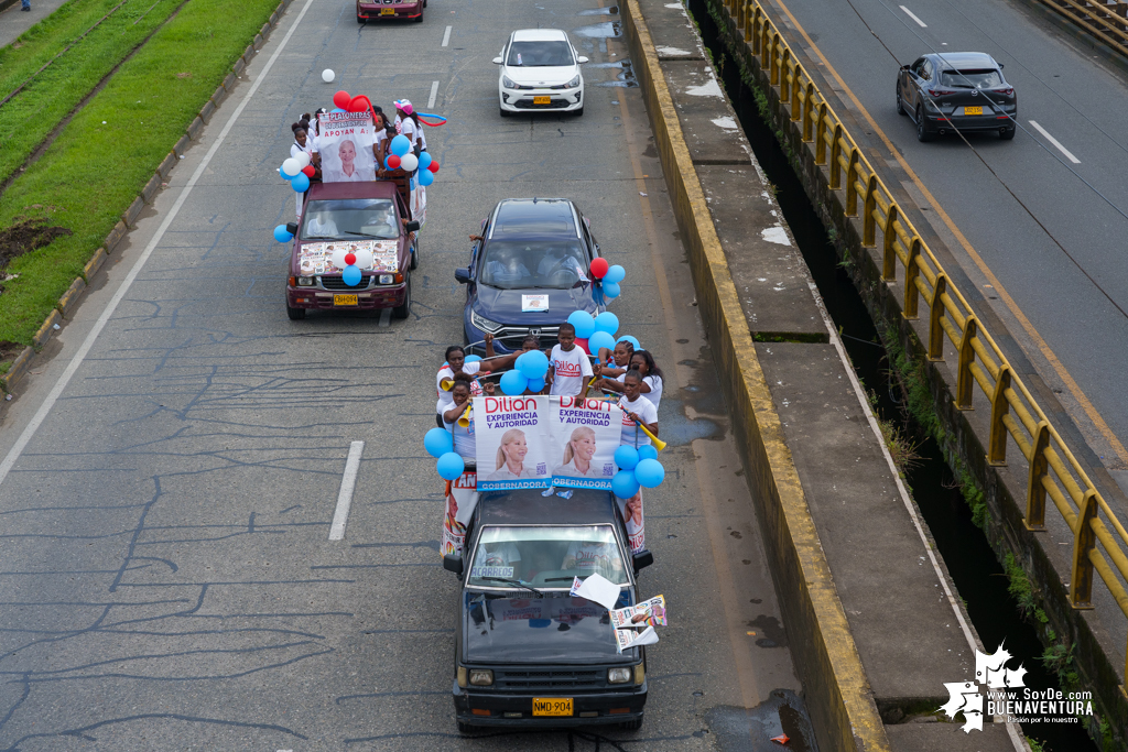 La campaña de Dilian Francisca Toro en Buenaventura realizó caravana del cierre de campaña el domingo 22 de octubre de 2023