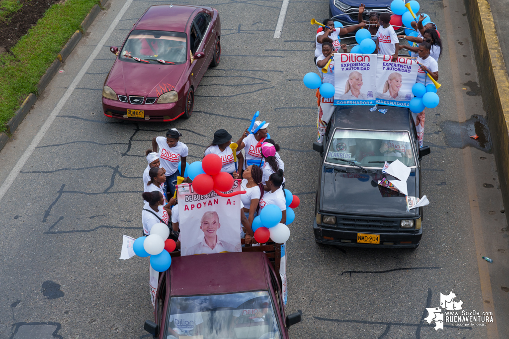 La campaña de Dilian Francisca Toro en Buenaventura realizó caravana del cierre de campaña el domingo 22 de octubre de 2023