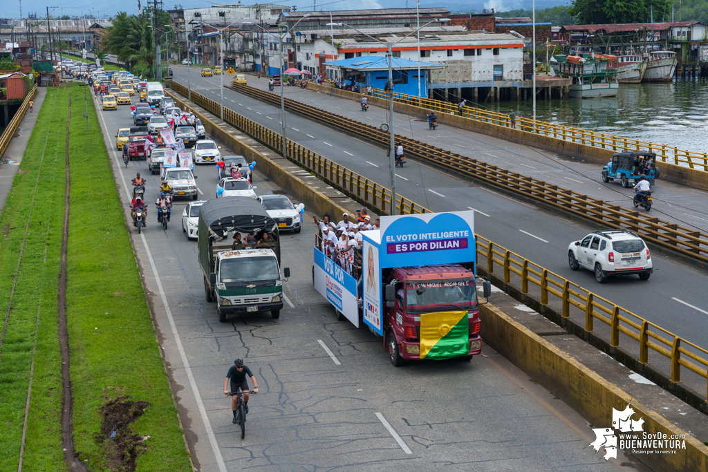 La campaña de Dilian Francisca Toro en Buenaventura realizó caravana del cierre de campaña el domingo 22 de octubre de 2023