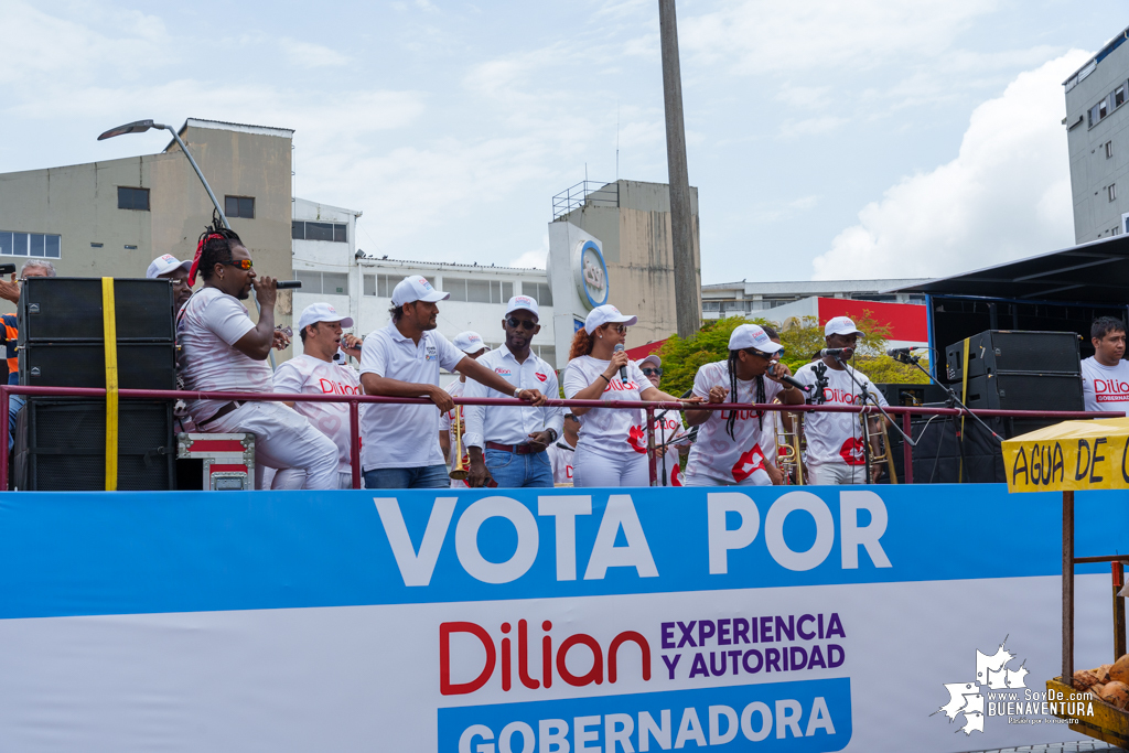 La campaña de Dilian Francisca Toro en Buenaventura realizó caravana del cierre de campaña el domingo 22 de octubre de 2023