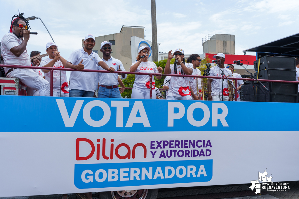 La campaña de Dilian Francisca Toro en Buenaventura realizó caravana del cierre de campaña el domingo 22 de octubre de 2023