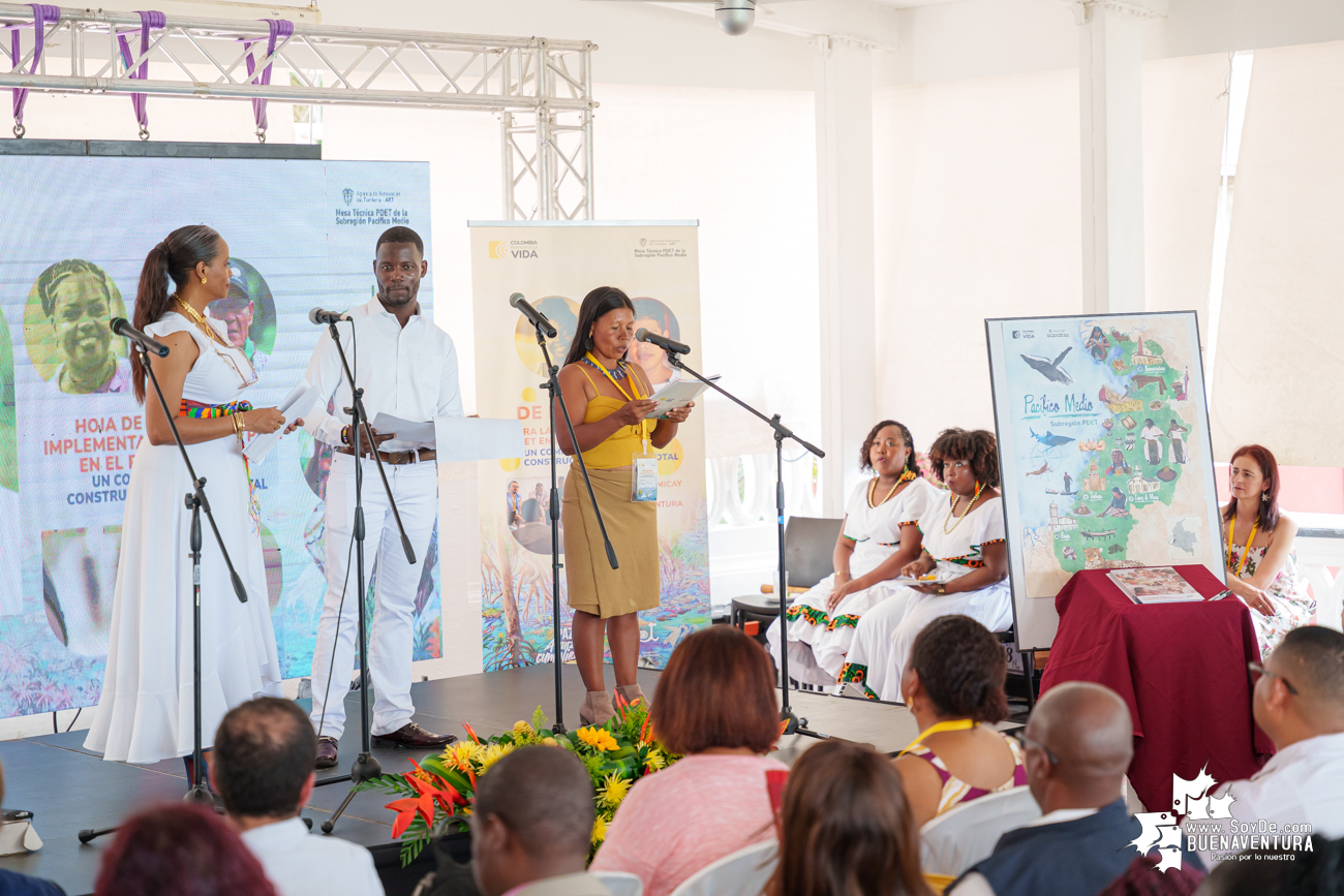 Comunidades negras e indígenas entregaron en Buenaventura la Hoja de Ruta para transformar el territorio de la Subregión PDET Pacífico Medio