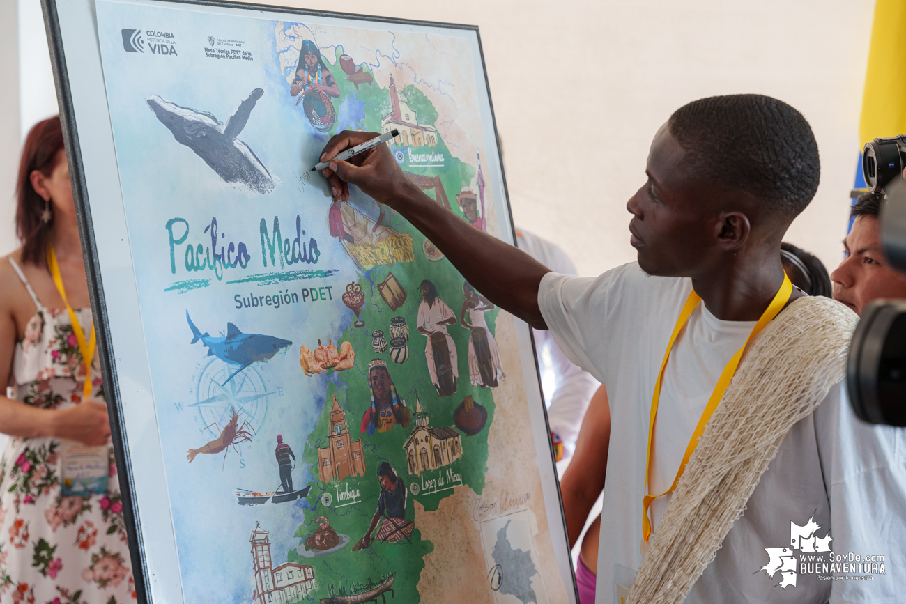 Comunidades negras e indígenas entregaron en Buenaventura la Hoja de Ruta para transformar el territorio de la Subregión PDET Pacífico Medio