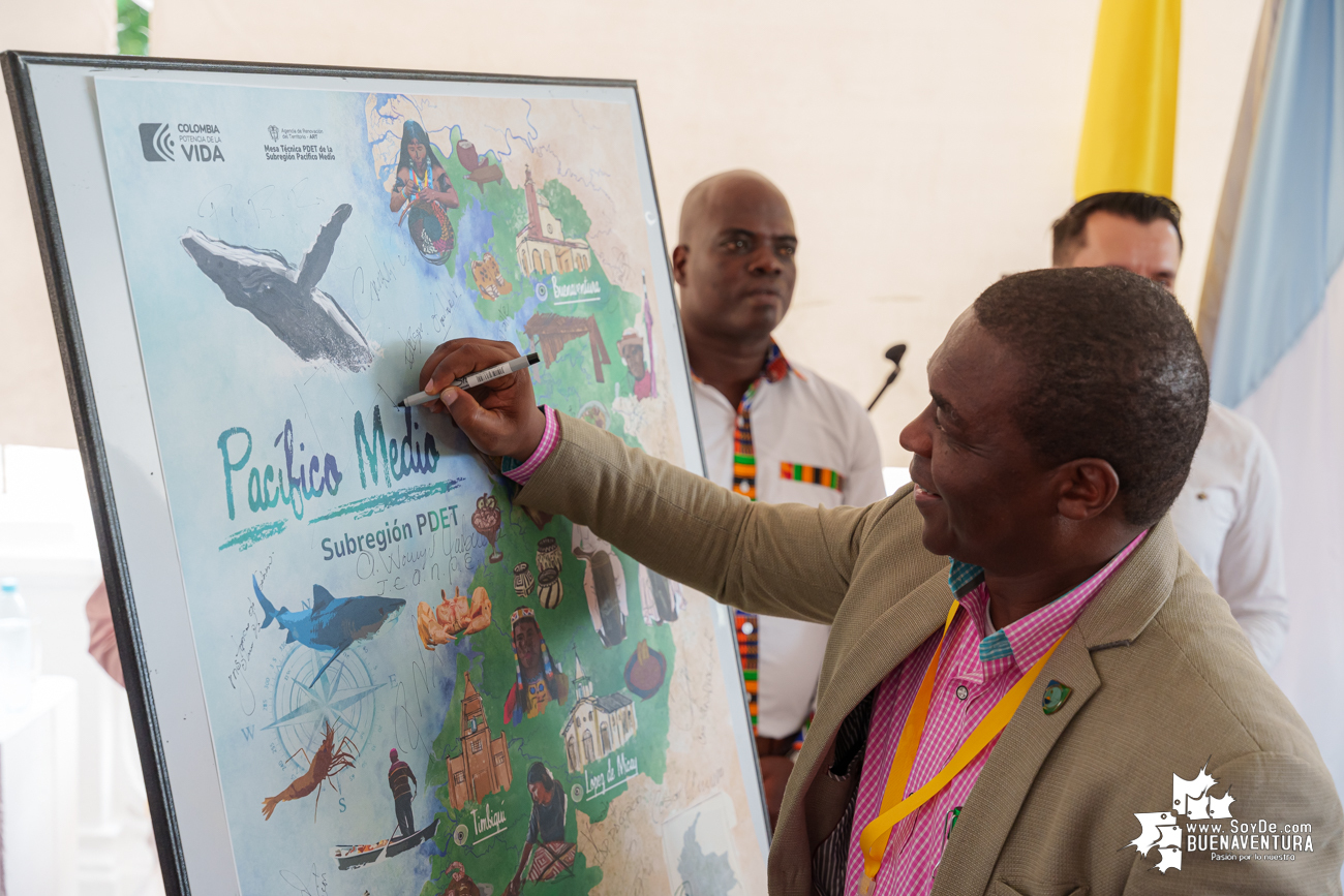 Comunidades negras e indígenas entregaron en Buenaventura la Hoja de Ruta para transformar el territorio de la Subregión PDET Pacífico Medio