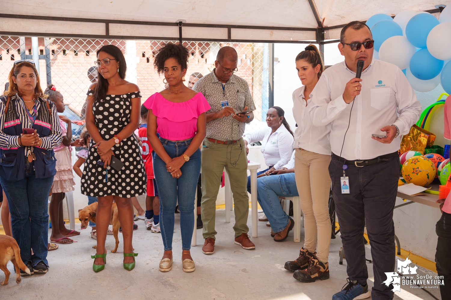 La Compañía Puertos Asociados (COMPAS), entregó zona recreativa en el barrio Nueva Estación La palera en Buenaventura