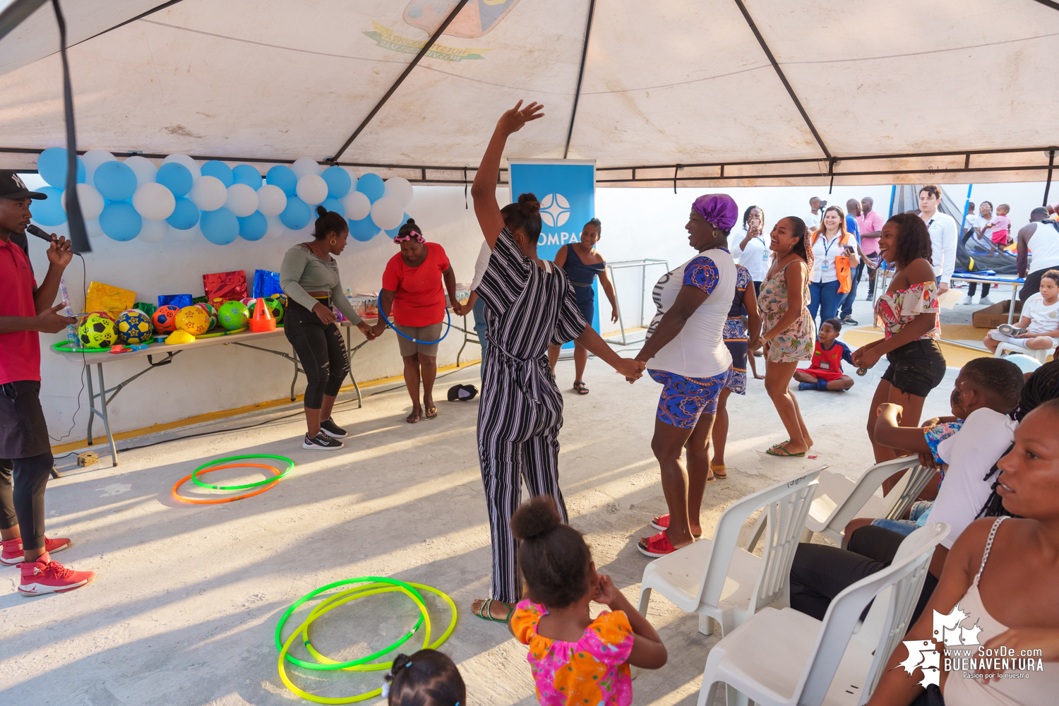 La Compañía Puertos Asociados (COMPAS), entregó zona recreativa en el barrio Nueva Estación La palera en Buenaventura