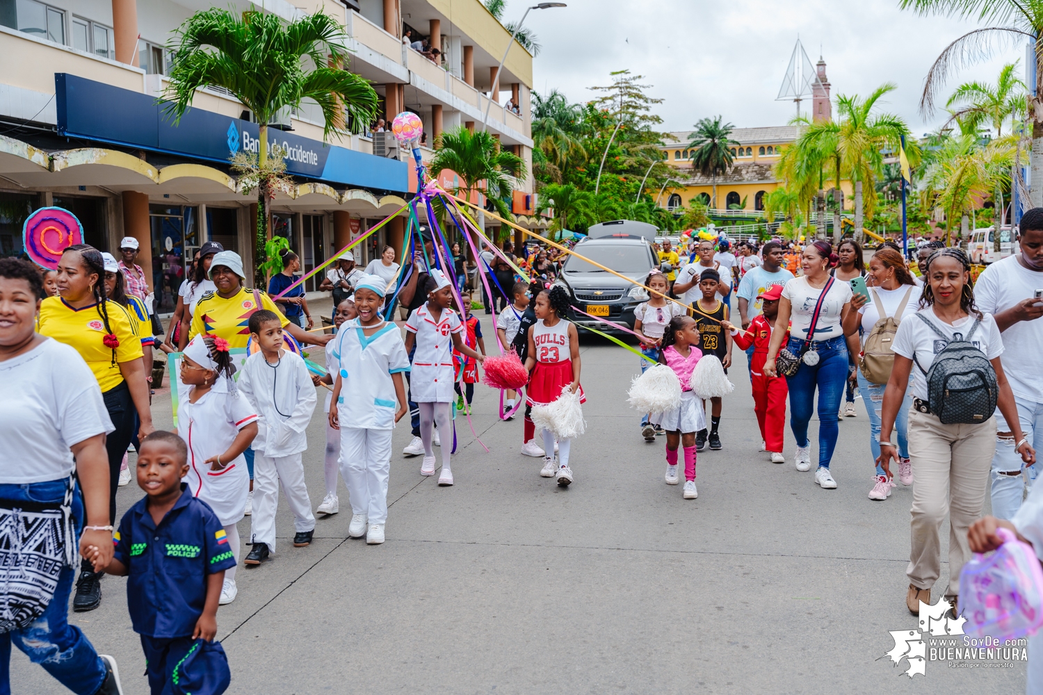 Menores participaron en el Carnavalito de la Alegría realizado por la Alcaldía Distrital de Buenaventura 