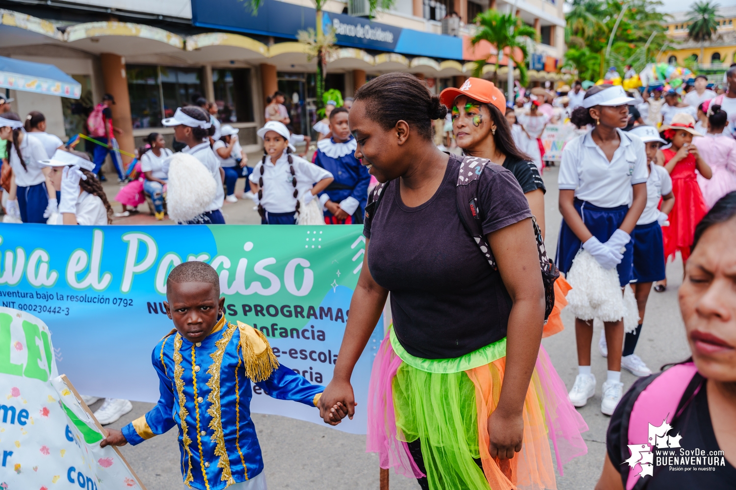 Menores participaron en el Carnavalito de la Alegría realizado por la Alcaldía Distrital de Buenaventura 