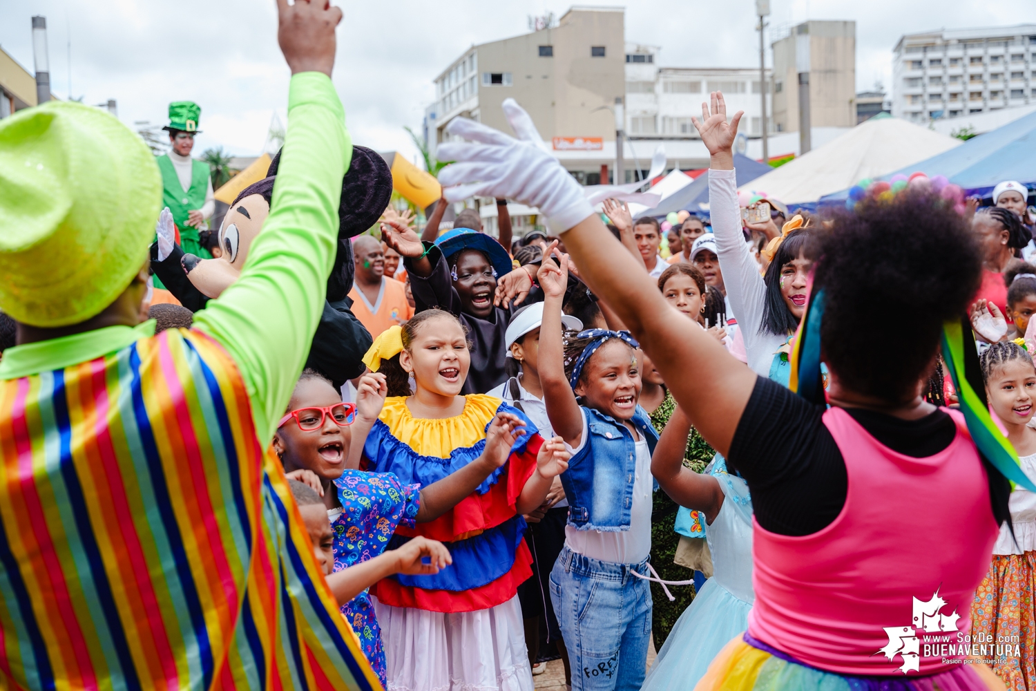 Menores participaron en el Carnavalito de la Alegría realizado por la Alcaldía Distrital de Buenaventura 