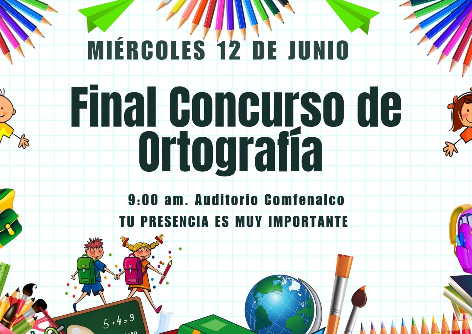 El 12 de junio se realizará la gran final y entrega de premios del Concurso de Ortografía 2024 en Buenaventura 
