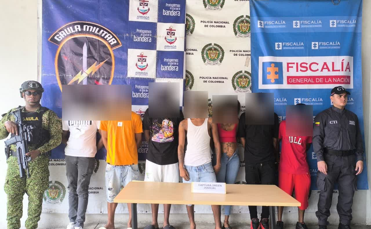 Fueron capturados 8 presuntos extorsionistas de Los Espartanos en Buenaventura 