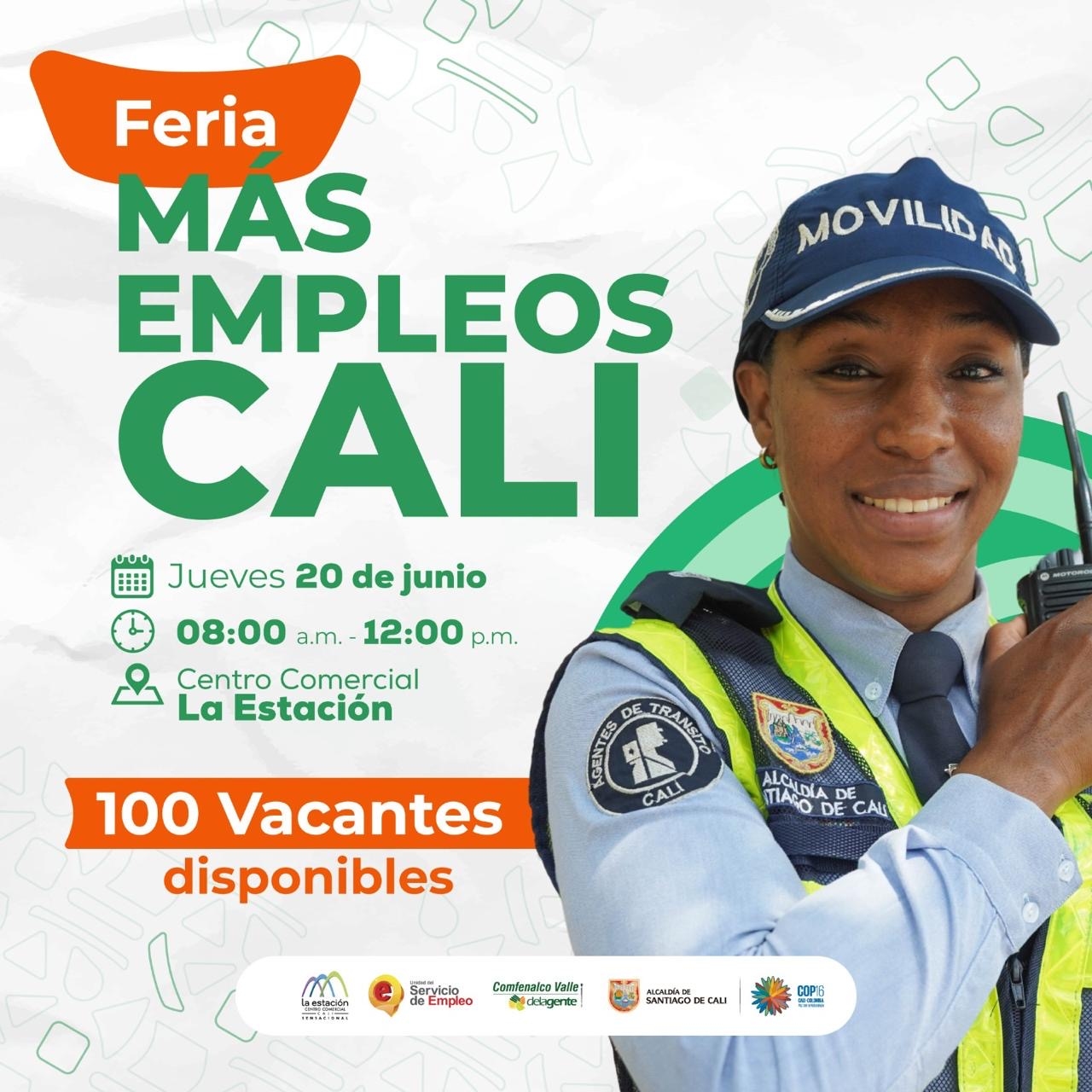 Sí hay empleo, para quienes deseen trabajar como Agentes de Tránsito, en Cali!