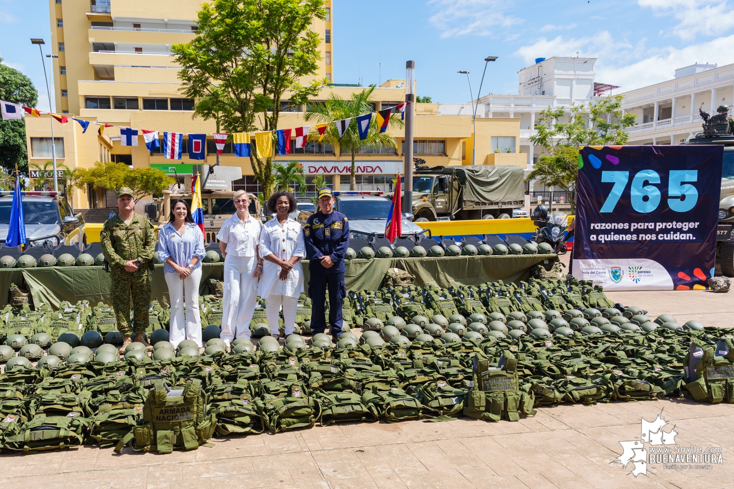 La Gobernación del Valle entregó 765 elementos de protección a la Armada Nacional en Buenaventura 