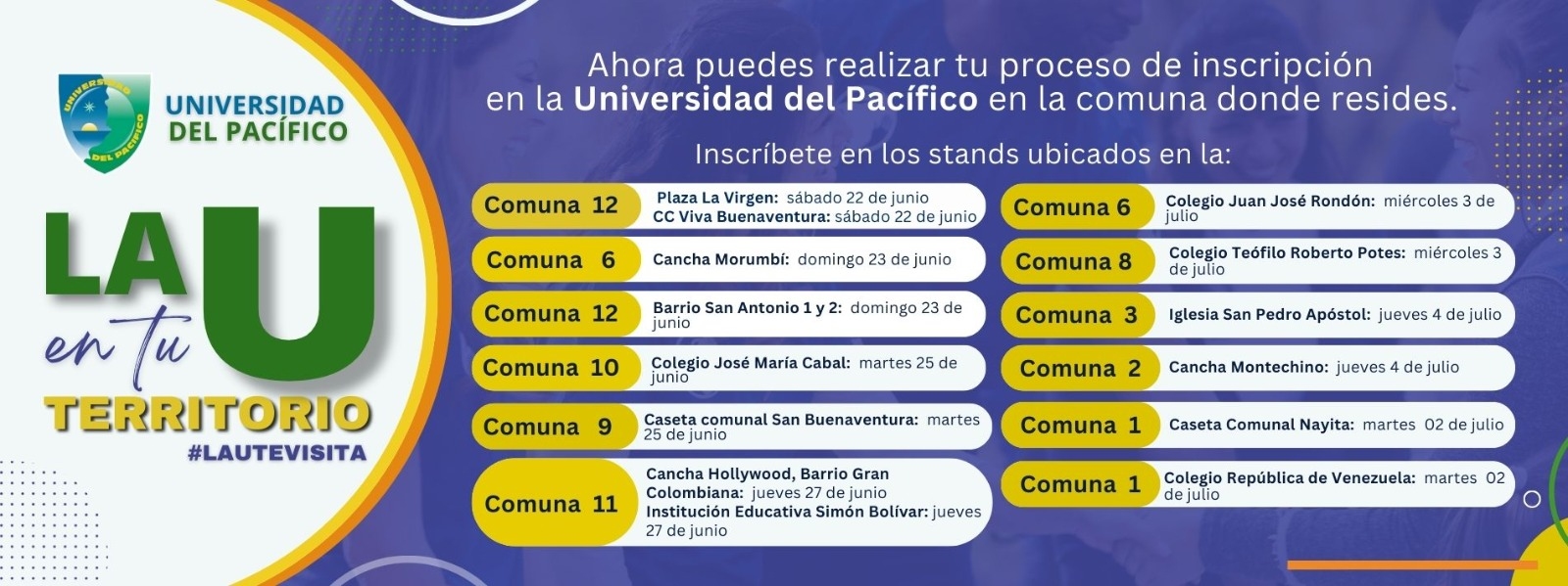 Inscripciones en la Universidad del Pacífico para el segundo semestre de 2024