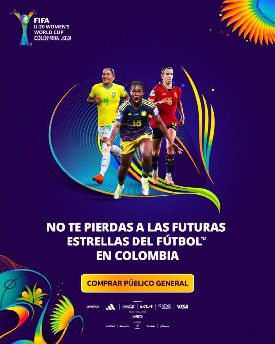 Ya está abierta la venta de entradas principales para la Copa Mundial Femenina Sub-20 de la FIFA Colombia 2024™
