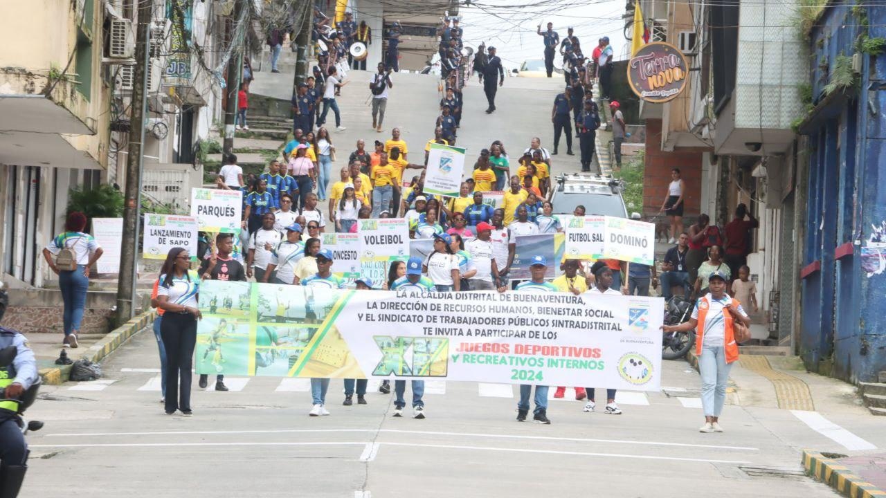 Se encendió la llama de los Juegos Deportivos y Recreativos Internos 2024 de la Alcaldía Distrital de Buenaventura