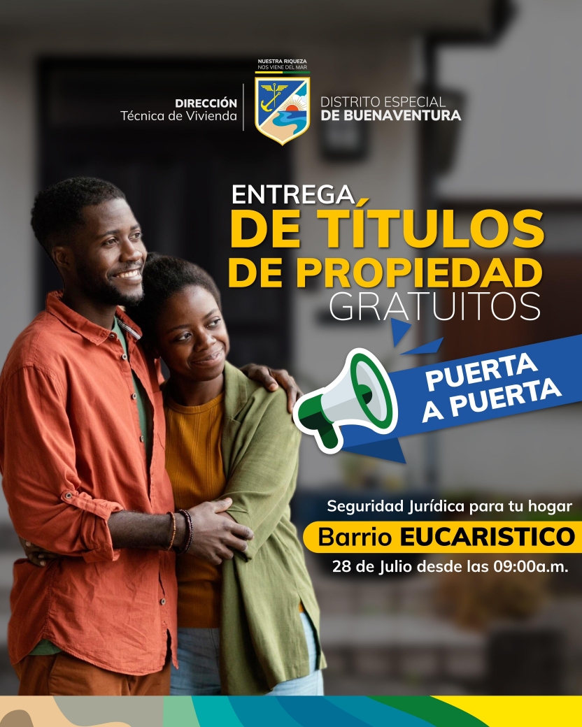 La Dirección Técnica de Vivienda de Buenaventura entregará 50 títulos de propiedad en los barrios Eucarístico y Rockefeller