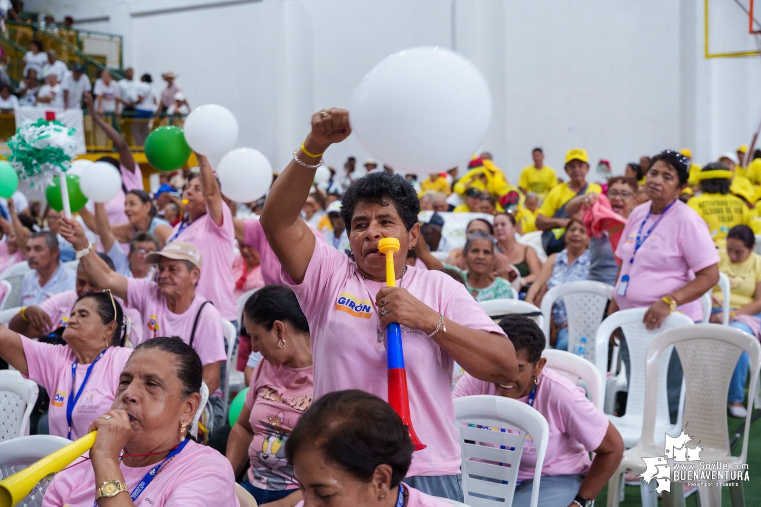 La representante de San Pedro en la Reina Departamental del Adulto Mayor