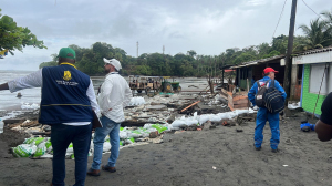 Gestión del Riesgo de Buenaventura aborda la erosión costera en Juanchaco