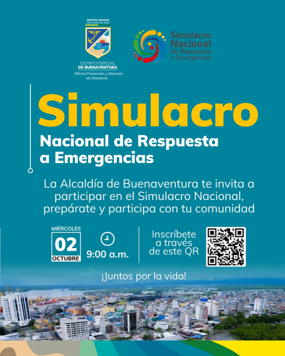 Buenaventura está lista para el Simulacro Nacional de Respuesta a Emergencias previsto para el 2 de octubre de 2024