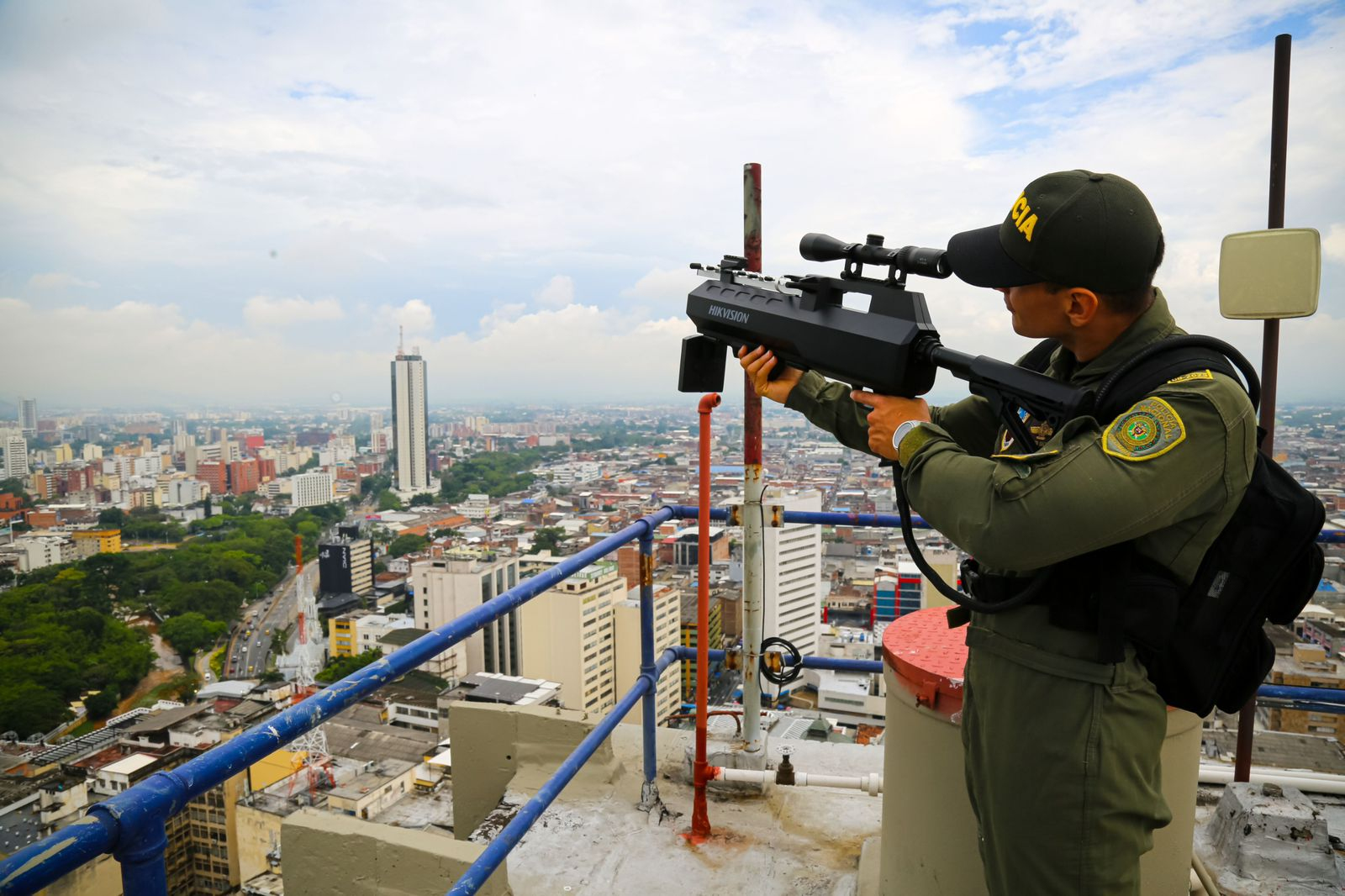 Así funciona la central antidrones que garantiza la seguridad en la COP16 en Cali 