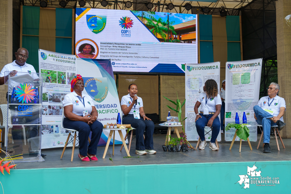 Éxito total en las presentaciones de la Universidad del Pacífico Omar Barona Murillo en la COP16, Zona Verde del Distrito Pacífico, Sector Educación