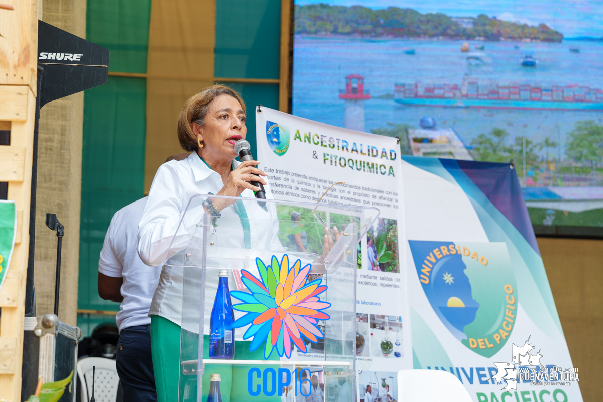 Éxito total en las presentaciones de la Universidad del Pacífico Omar Barona Murillo en la COP16, Zona Verde del Distrito Pacífico, Sector Educación