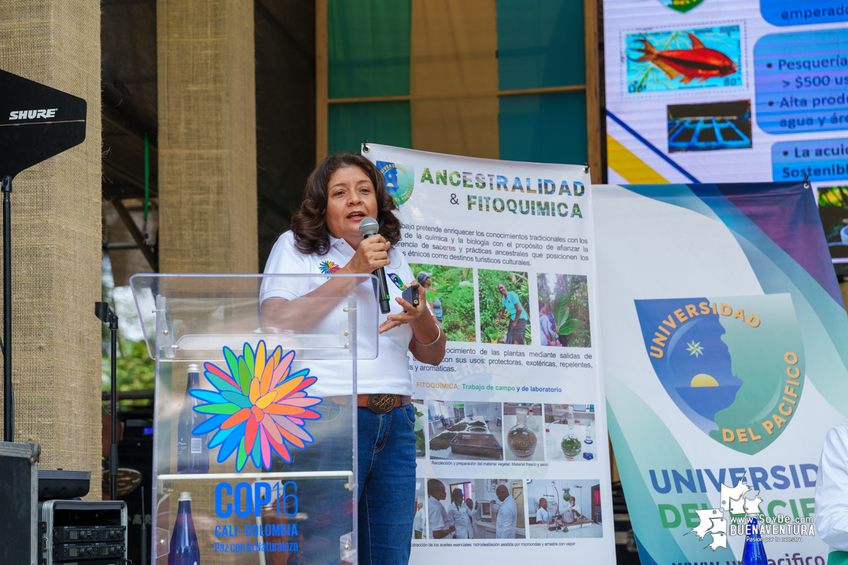 Éxito total en las presentaciones de la Universidad del Pacífico Omar Barona Murillo en la COP16, Zona Verde del Distrito Pacífico, Sector Educación