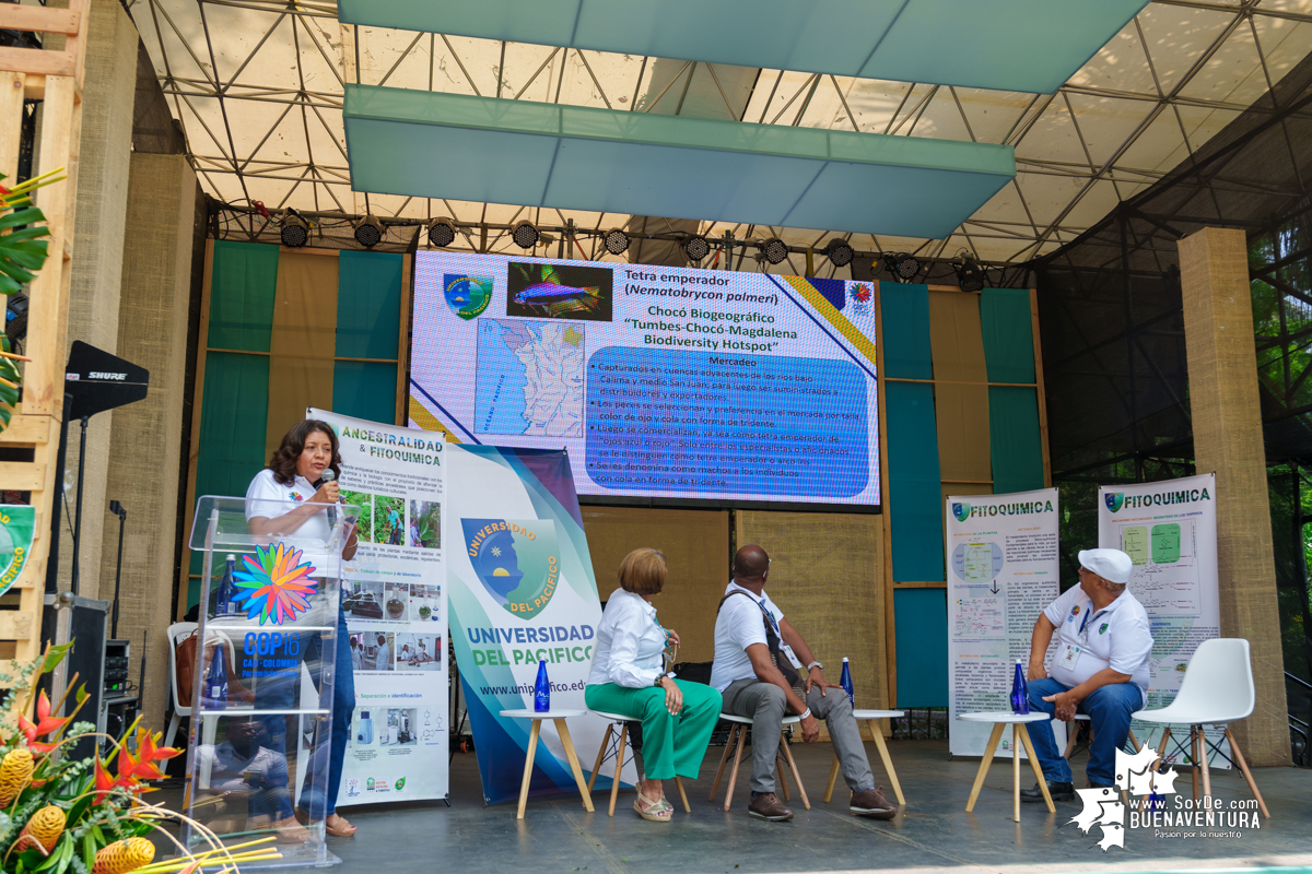 Éxito total en las presentaciones de la Universidad del Pacífico Omar Barona Murillo en la COP16, Zona Verde del Distrito Pacífico, Sector Educación