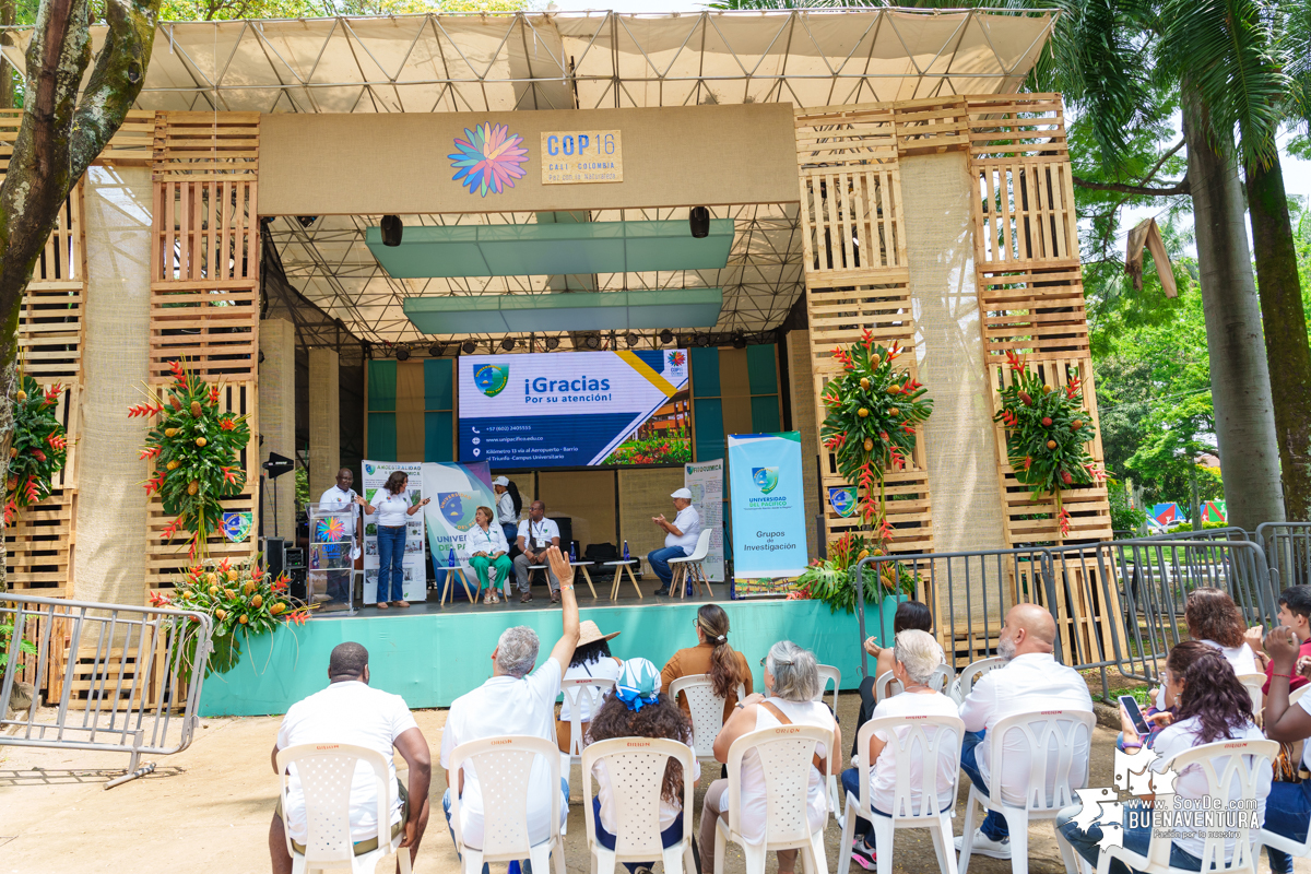 Éxito total en las presentaciones de la Universidad del Pacífico Omar Barona Murillo en la COP16, Zona Verde del Distrito Pacífico, Sector Educación