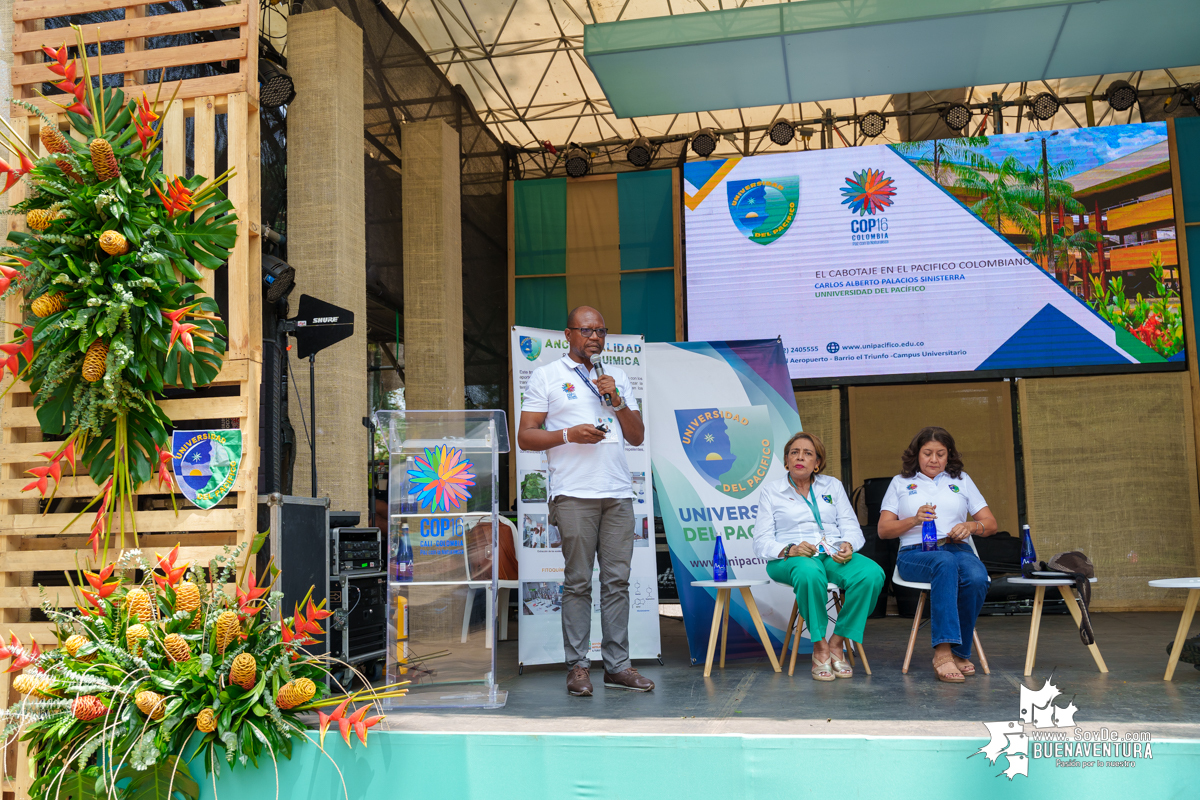 Éxito total en las presentaciones de la Universidad del Pacífico Omar Barona Murillo en la COP16, Zona Verde del Distrito Pacífico, Sector Educación