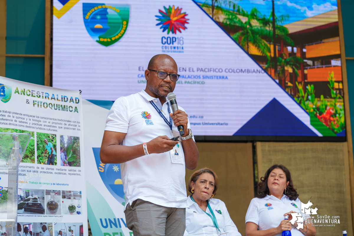 Éxito total en las presentaciones de la Universidad del Pacífico Omar Barona Murillo en la COP16, Zona Verde del Distrito Pacífico, Sector Educación