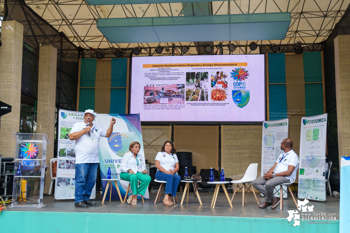 Éxito total en las presentaciones de la Universidad del Pacífico Omar Barona Murillo en la COP16, Zona Verde del Distrito Pacífico, Sector Educación