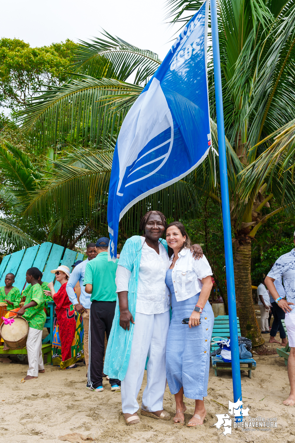 Se realizó por tercera ocasión la izada de la Bandera Azul en Playa Dorada, en el Hotel Magüipi