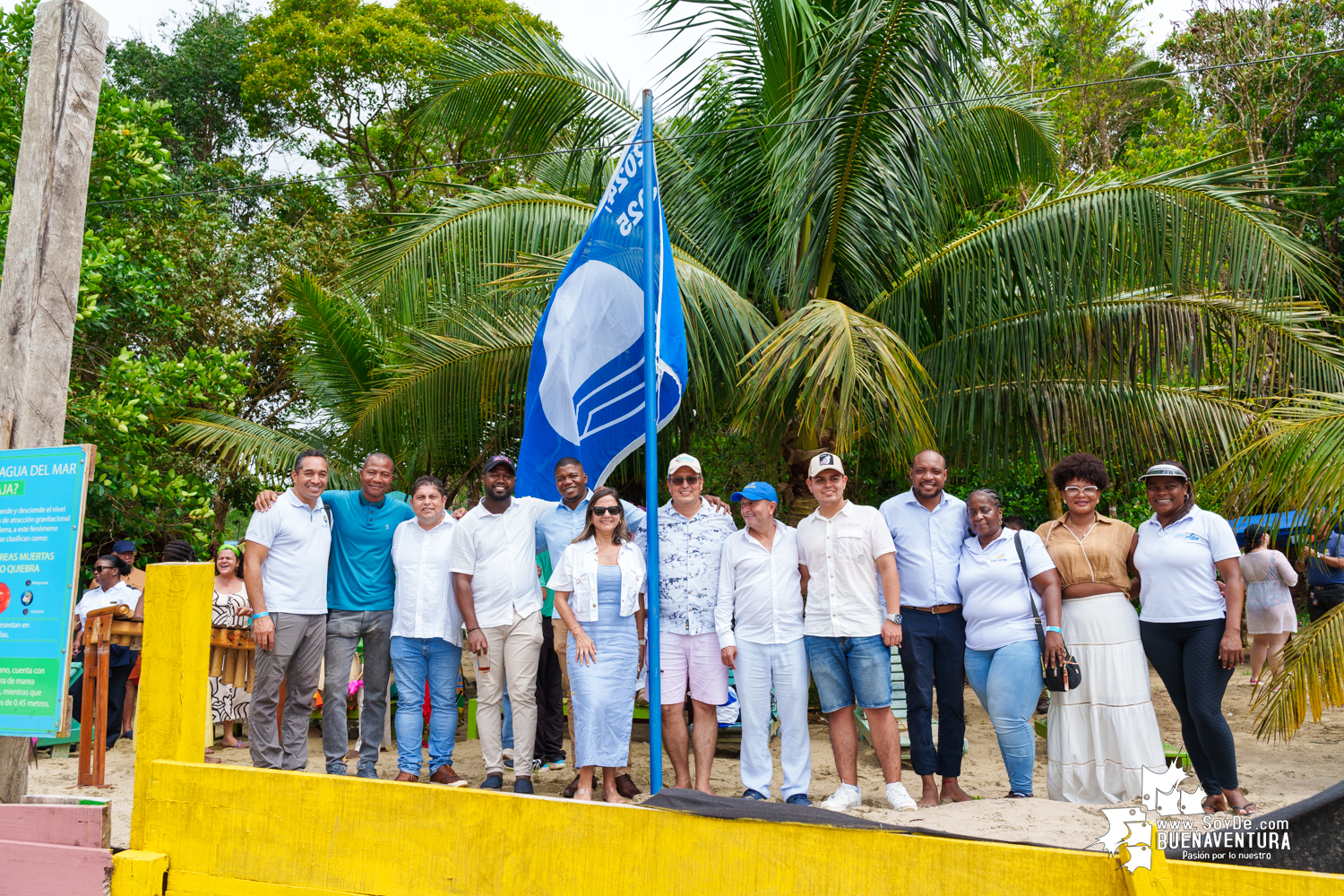 Se realizó por tercera ocasión la izada de la Bandera Azul en Playa Dorada, en el Hotel Magüipi