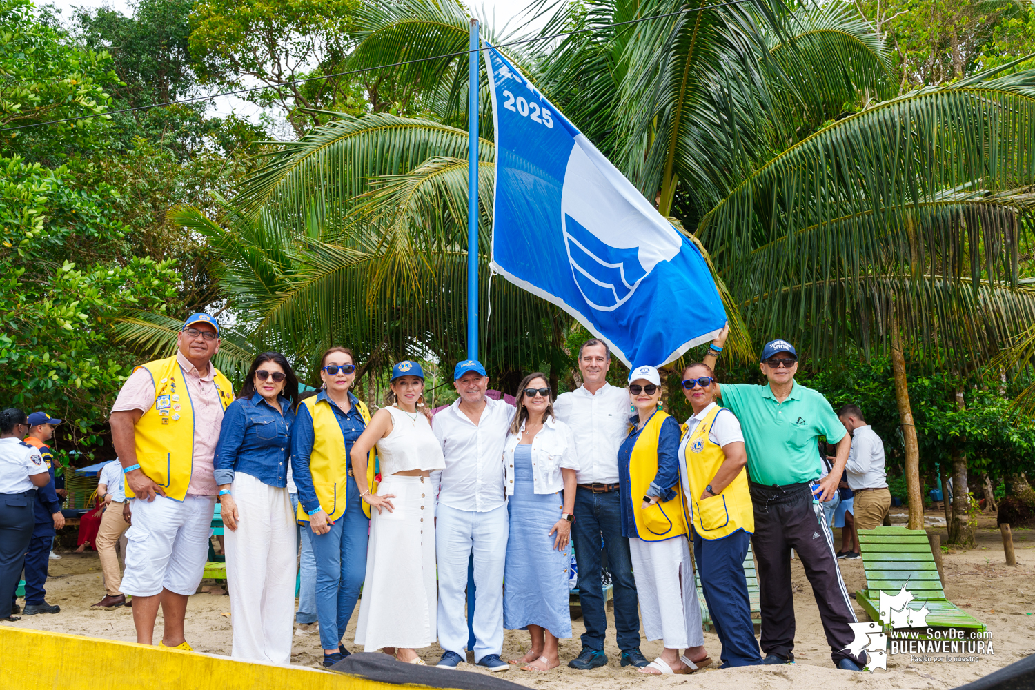 Se realizó por tercera ocasión la izada de la Bandera Azul en Playa Dorada, en el Hotel Magüipi