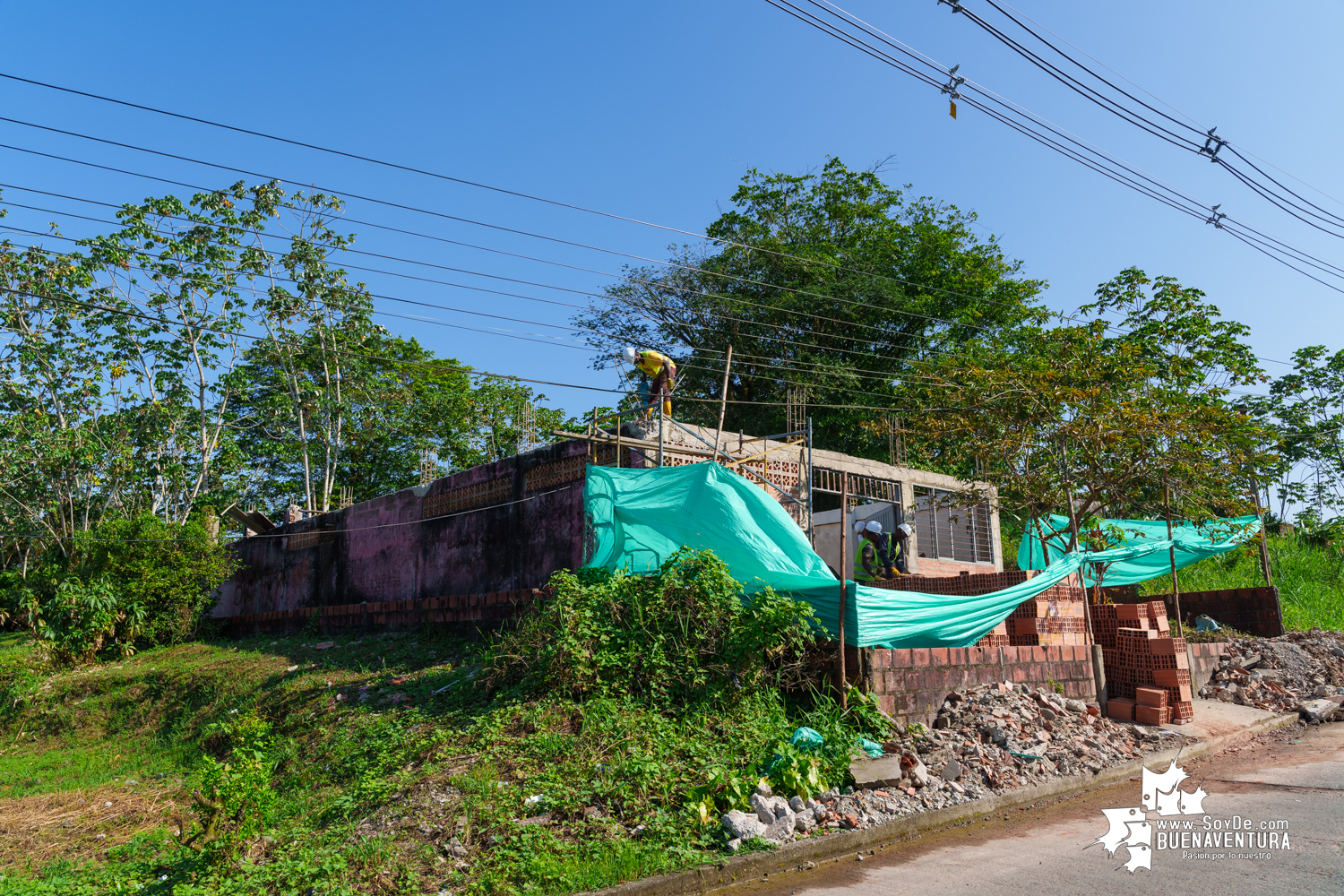 Se reiniciaron después de 10 años las obras de remodelación del Centro Multimodal del barrio El Campin en Buenaventura 