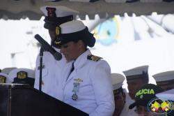 Asumió el mando en Buenaventura la primera mujer comandante de un batallón de la Armada Nacional