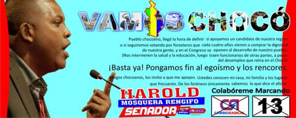 Candidato Al Senado Harold Mosquera Reno Estuvo Presentando Sus