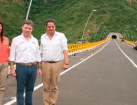 En el Día de la Infraestructura, Presidente y Vicepresidente inauguraron el túnel y el viaducto de Gualanday