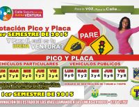 Rotación en el Pico y Placa para el primer semestre de 2015