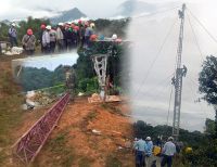 Torre de emergencia empezó a ser levantada en la mañana de hoy por los técnicos de EPSA