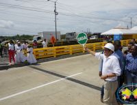 Vicepresidente German Vargas Lleras dio paso protocolario por el nuevo puente El Piñal de Buenaventura