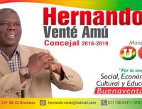 Con misa de acción de gracias candidato al Concejo, Hernando Venté Amú, realizó cierre de campaña