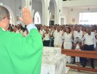 Con misa multitudinaria de acción de gracias Eliécer Arboleda celebró cierre de campaña  en la Catedral San Buenaventura