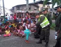 Distrito Especial de Policía Buenaventura llevó felicidad a gran cantidad de niños y niñas