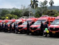 Apoyo con parque automotor entregó la Gobernadora Dilian en Buga para la seguridad del Departamento